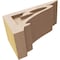 Ekena Millwork 6"W x 12"D x 6"H Wide Mayflower Rough Cedar Woodgrain TimberThane Corbel, Primed Tan CORUR06X12X06MAYRCPR - alternate 3